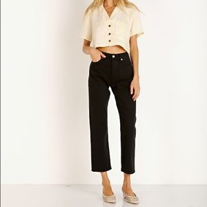 Levi’s Wedgie Straight Leg Jeans Black Heart